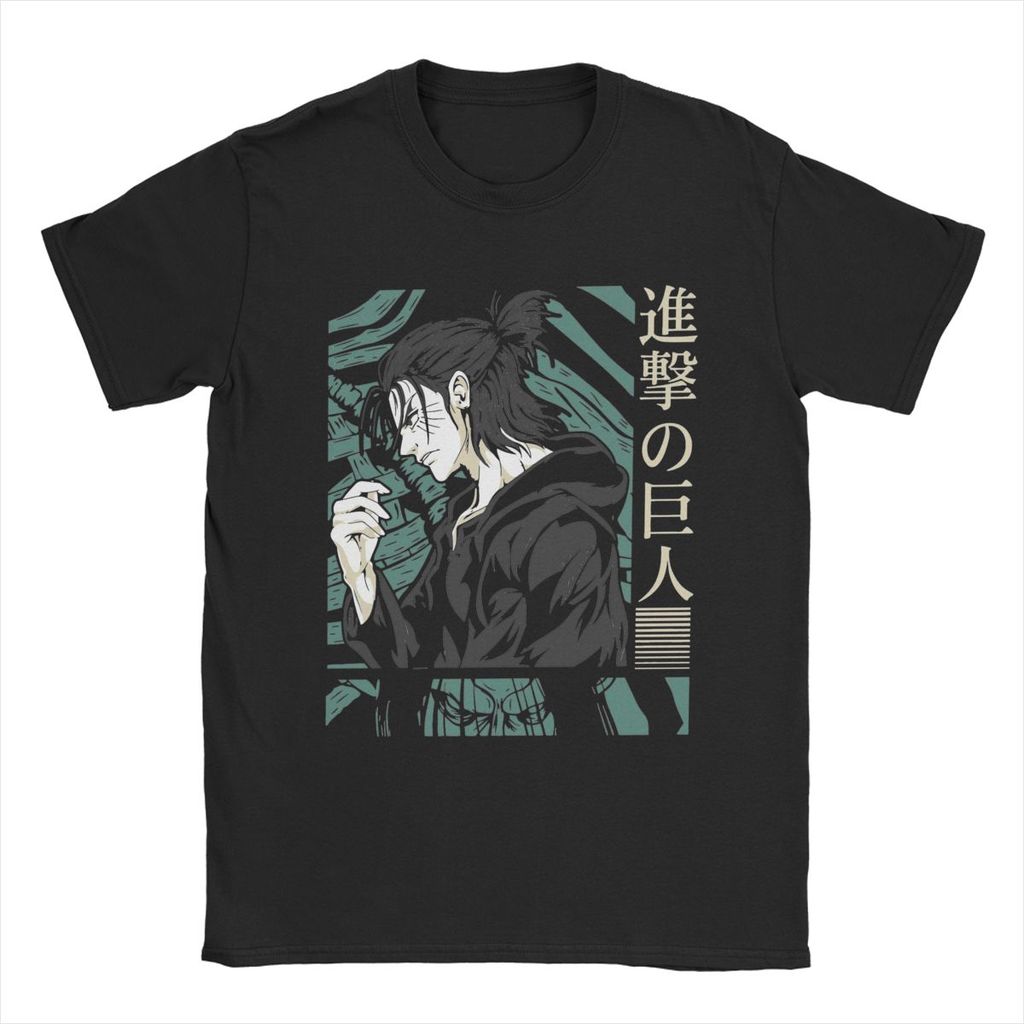S-5XL Humorous Humanity's Last Hope Eren Jeager Yeager AOT Anime T-Shirts Men Cotton T Shirts Short 
