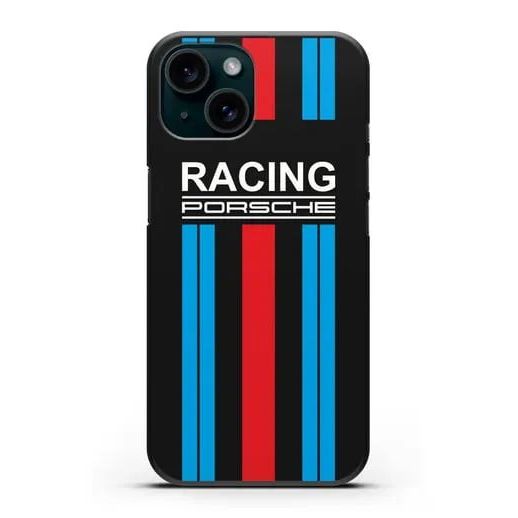Porsche Black Logo Hd Printing เคส IPhone Cover Shell IP 17 16 Pro Max Plus X XR 3