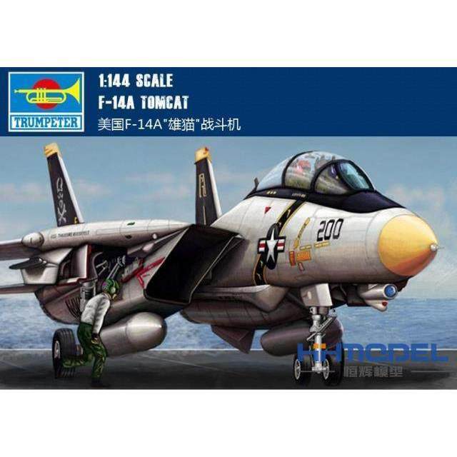 Henghui Model Trumpeter 03910 1/144 F-14A "Tomcat" Fighter Assembled Airplane Model