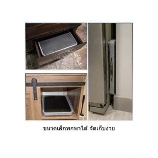 MENGCHI บันไดขั้นเดียวพับได้ใช้บ้าน รับน้ำหนัก150กก. ปรับความสูงได้ พื้นผิวกันลื่น พับเก็บสะดวก ใช้หยิบของสูง