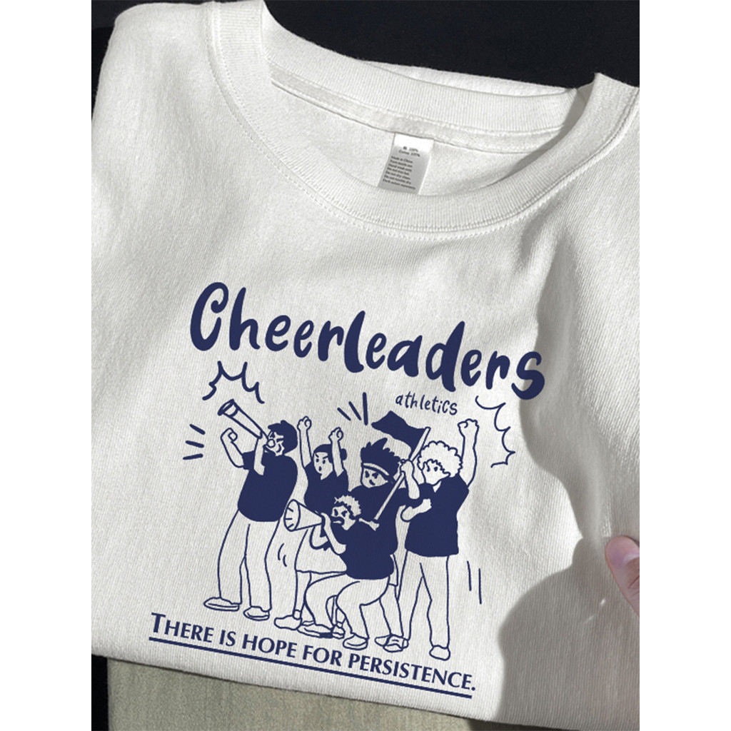 Street Wear ฤดูใบไม้ร่วงผู้ชายแขนสั้นเสื้อยืดผู้ชายรอบคอ Plus Fat Plus ขนาดไขมันหลวมแขนสั้นสีกรมท่า 