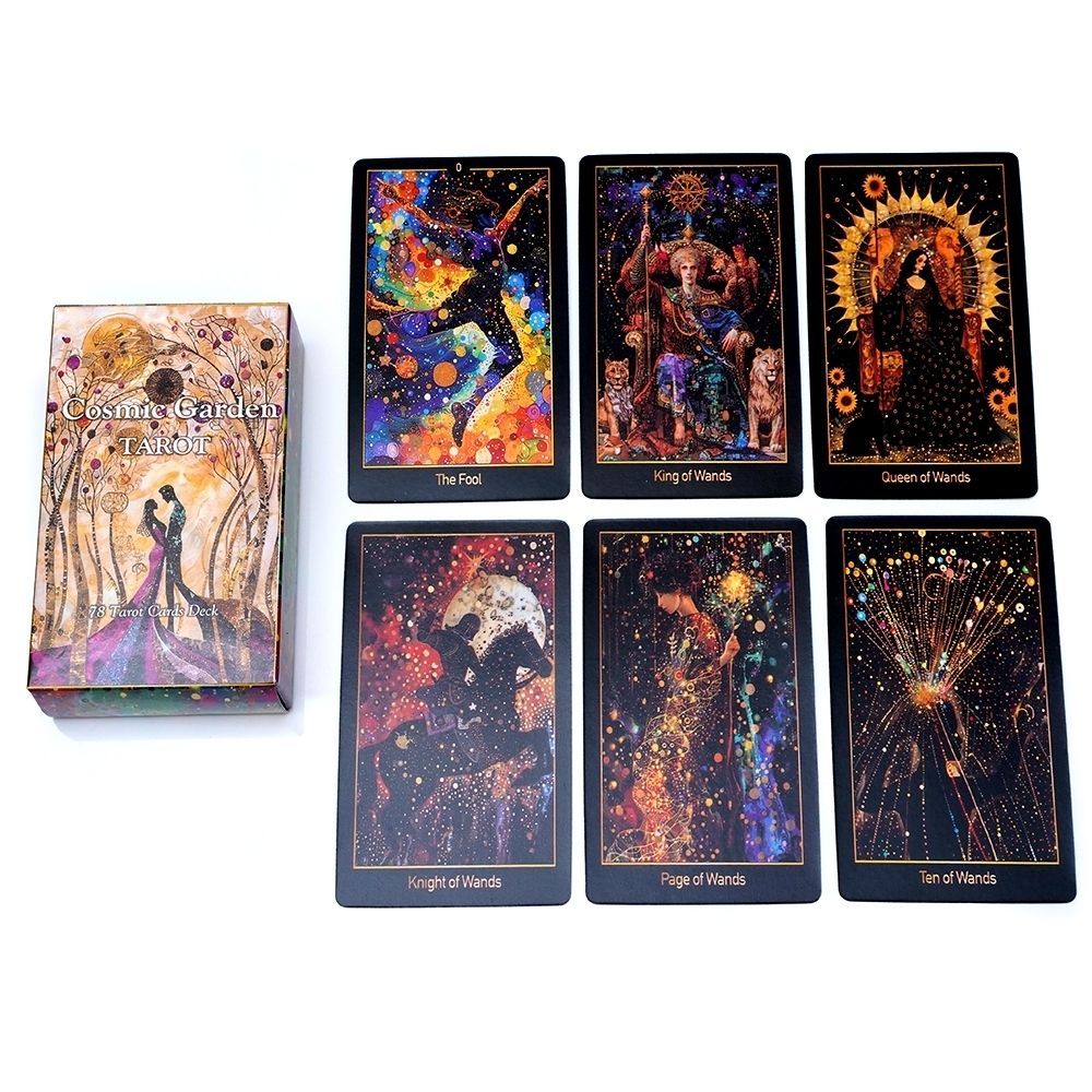 Cosmic Garden Tarot Cosmic Garden Tarot การ์ดเกมภาษาอังกฤษ Spot Cosmic Garden20260103