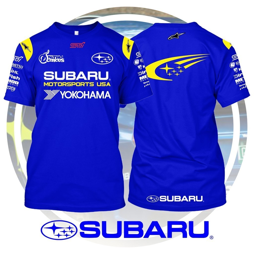 เสื้อยืด Subaru Rally USA Motorsport Racing Team คุณภาพเยี่ยม พร้อมจำหน่ายในหลายไซซ์