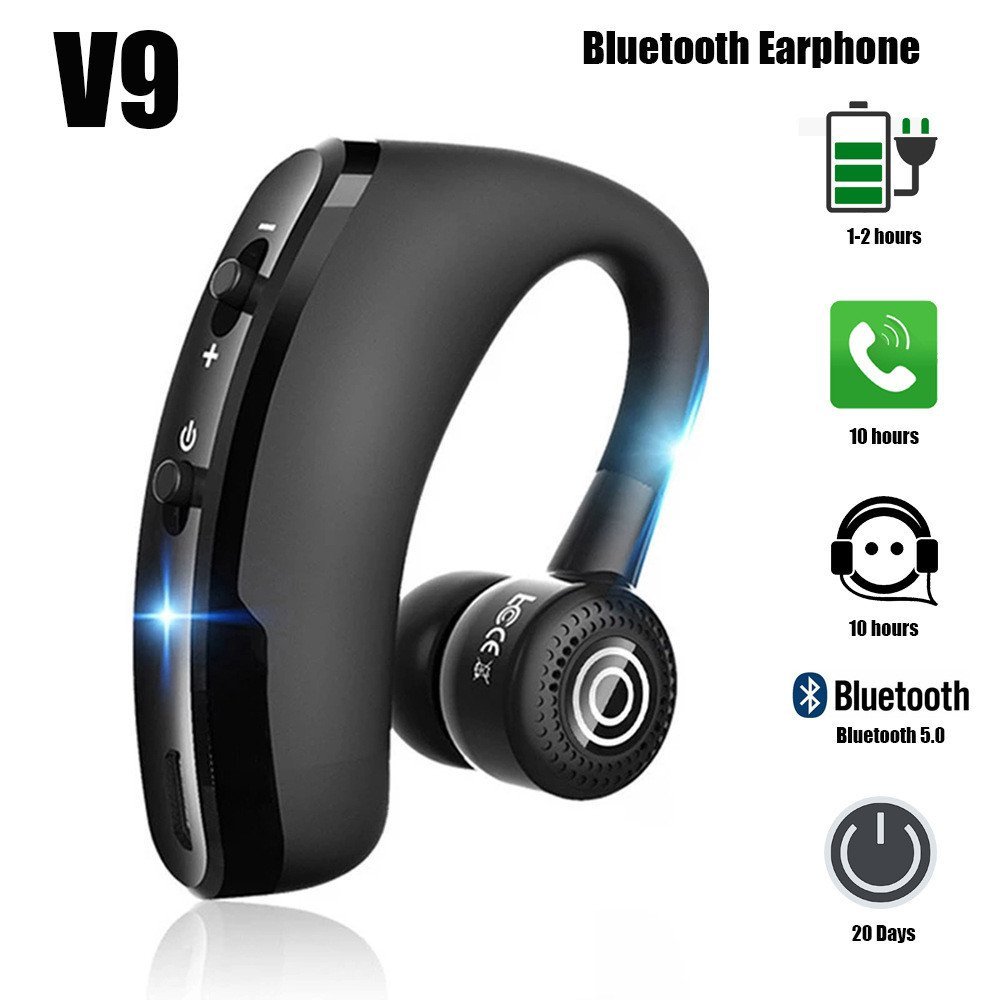 New V9 Business Bluetooth Earphones Mini Wireless Long Standby 4.0 Sports Over-Ear In-Ear Manufactur