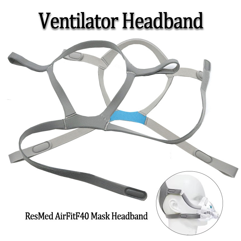 สายรัดหน้ากากเต็มหน้าแบบปรับได้สำหรับ CPAP, เหมาะกับ Resmed Airfit F40, สายรัดทดแทน