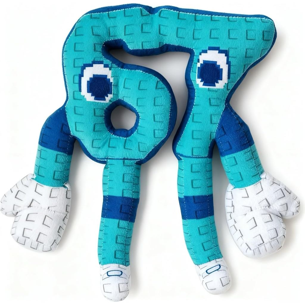Brainrot 67 Plush Italian Brainrot Six Seven Plush Blue Style 10 นิ้ว (67 สีฟ้า) ของขวัญน่ารัก
