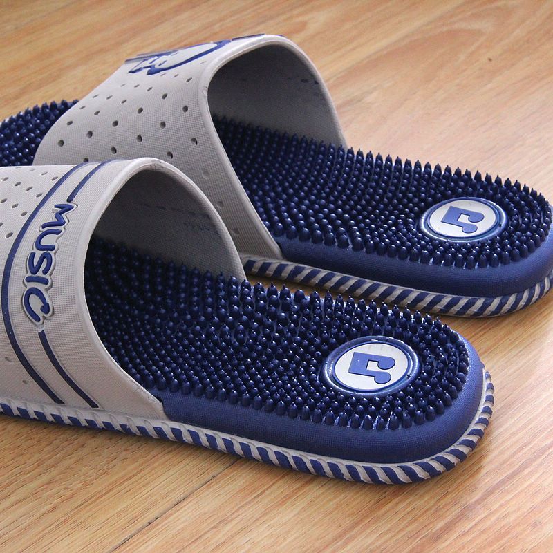 按摩拖鞋女夏情侣居家拖鞋男脚底穴位按摩拖鞋家用浴室防滑拖鞋男Massage Slippers Female Summer Couple Home Slippers Male Foot Slippers