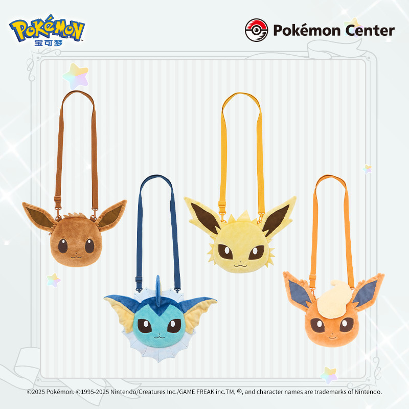 Pokémon Eevee Series กระเป๋าสะพาย Eevee Eevee Fire Eevee กระเป๋าสะพาย							