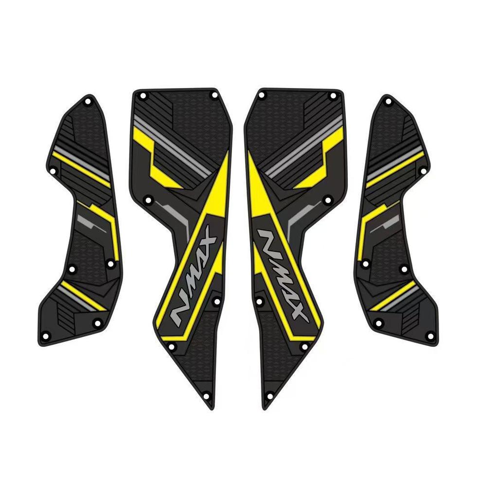 NMAX155 Footboard Matting Pedals เท้าเหยียบพร้อมสลักเกลียวและถั่วสําหรับ Yamaha NMAX155 2025