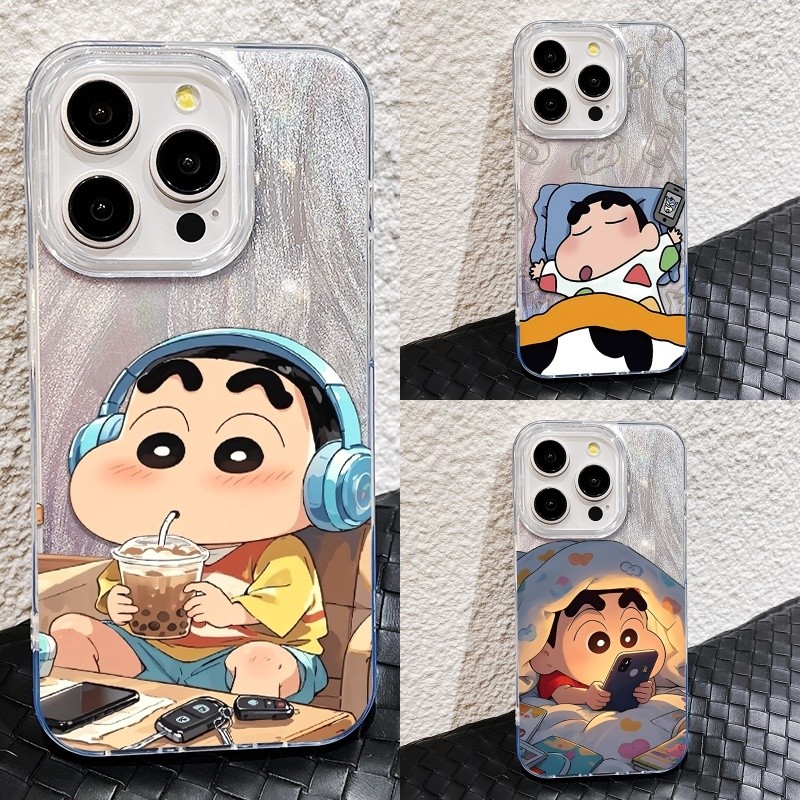 เคส สำหรับ Vivo V70 FE V60 V50 V40 V30 V30E V29E V29 Lite V27 V25 V25E V23E Y38 Y16 Y29 Y39 Y29S Y29T Y77 Y36S Y28S เคสโทรศัพท์นุ่มสุดหรูน่ารักชินจัง