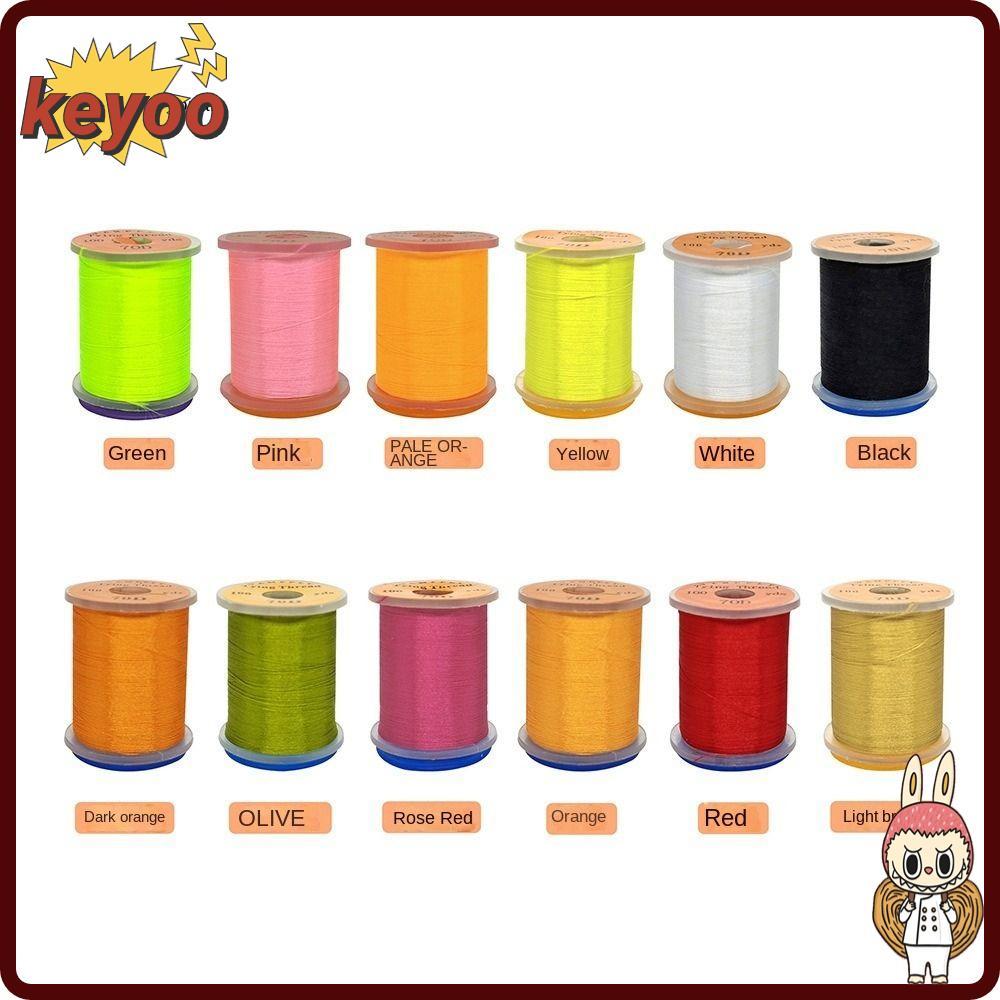 KEYOOL Fly สายตกปลา, แกนเกลียว Super Strong Fly Tying Thread line, 2025 แมลงวัน Premium Bass Fishing