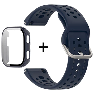 สายซิลิโคนกระจกนิรภัย PC สําหรับ Amazfit Bip 6 ป้องกันหน้าจอฝาครอบกันชนกีฬาสายยางสายรัดข้อมืออุปกรณ์เสริมสําหรับ Smartwatch Amazfit Bip 6