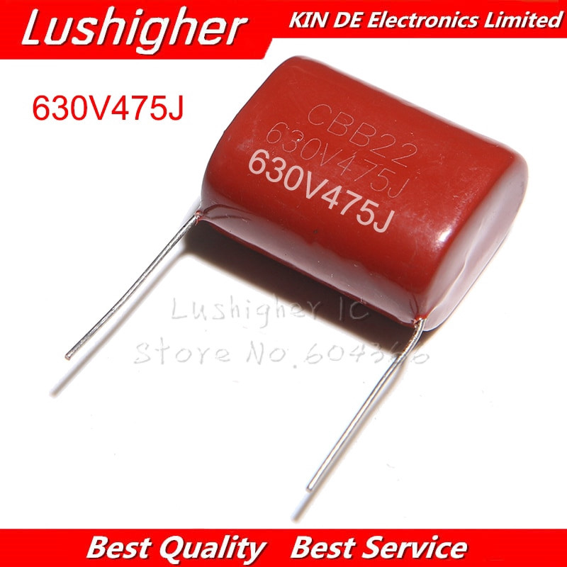 5PCS 630V475J CBB 4.7UF Pitch 30MM 630V 475J 475 CBB ตัวเก็บประจุฟิล์มโพรพิลีน