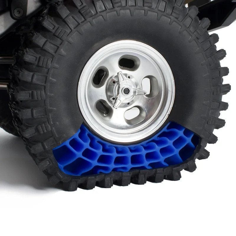 1.9 ซิลิโคนนุ่ม RC Crawler ยาง 108x42 มม.-พร้อมโฟมกันลื่นแทรก, Fit 1/10 TRX4 SCX10 III CJ-7 Capra BR