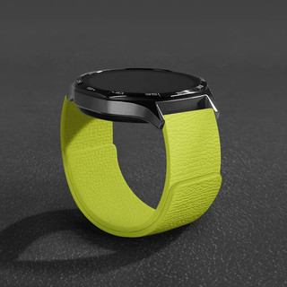 สายคล้องแม่เหล็กสําหรับ Samsung Galaxy Watch 7/6/5/4 คลาสสิกซิลิโคนลายลิ้นจี่ 18 มม.20 มม.22 มม.สร้อยข้อมือ HUAWEI GT3-4-5 Band