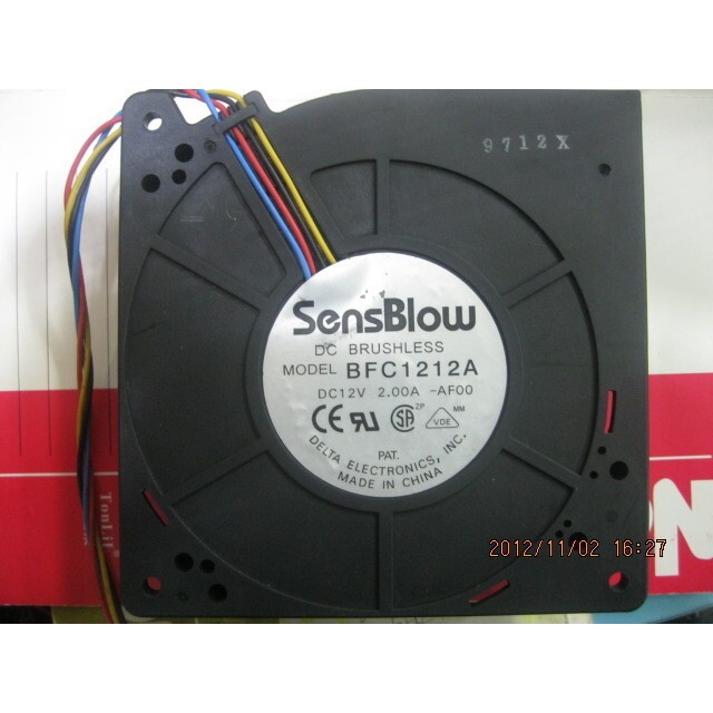 พร้อมสต็อก 12032 Original Delta Turbo Blower BFC1212A 12V 2.00A สี่สาย