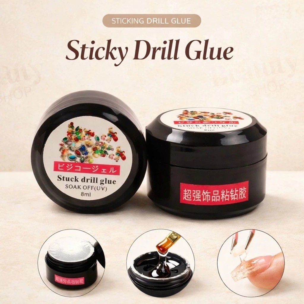 WRSR27 Uv Light Nail Glue 8ml Liquid Gel Nail Glue Nail Art Sticky Glue Nails Sticking Drill