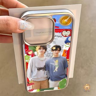 สําหรับiphone 17 Pro Max Teeteepor 16 15 14 13 12 11 Pro Max 8 7 Plus Air X XR Xs Maxนุ่มหรูหราElectroplatedกรอบโปร่งใสเคสโทรศัพท์