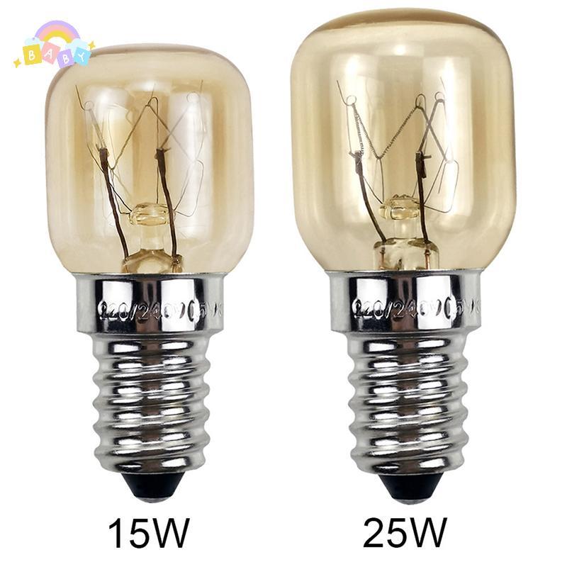 [BB-t] หลอดไฟอุณหภูมิสูง 15W 25W E14 300 องศาเตาอบไมโครเวฟหลอดไฟทังสเตนเส้นใย steamer หลอดไฟหลอดไฟเก