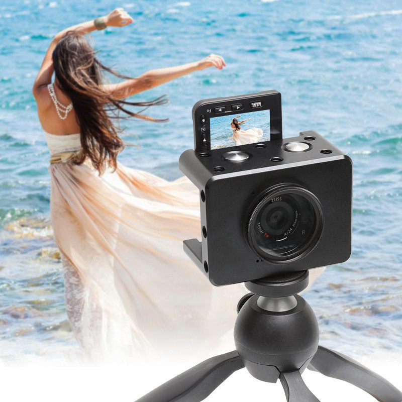 Sony RX0 II กรงกระต่ายเหมาะสําหรับ Sony Kit อลูมิเนียมอัลลอยด์ป้องกันกรณี Hood UV กระจกกรอบอุปกรณ์เส