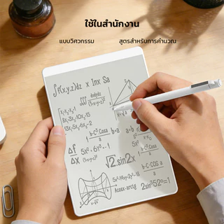 เมจิกไวท์บอร์ดแบบแม่เหล็ก เขียนลบได้ วาดภาพ จดโน็ต น้ำหนักเบา ดีไซน์บางเฉียบ พกพาสะดวก