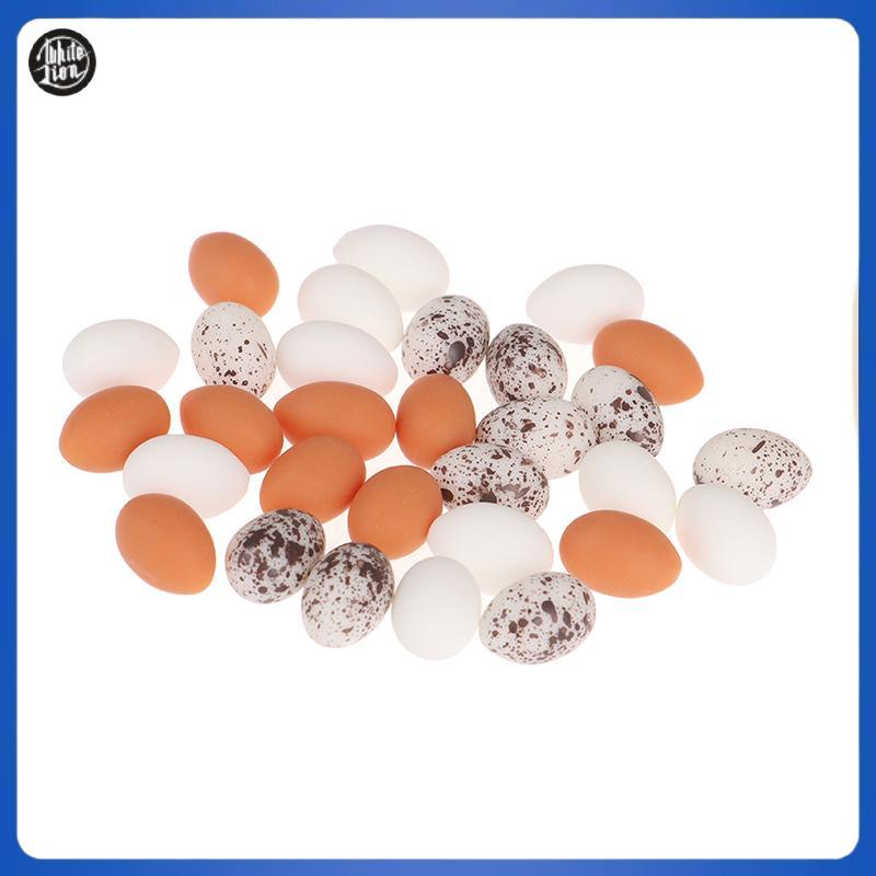 WL| 10ชิ้นตุ๊กตาจิ๋วจําลองไข่อาหารรุ่นแกล้งเล่นของเล่นครัวใหม่