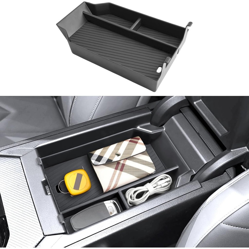 สําหรับ 2025 BMW X3 คอนโซลกลางสําหรับ BMW X3 G45 (30 xDrive/M50 xDrive), พลาสติก ABS ทนทานและยางกันล