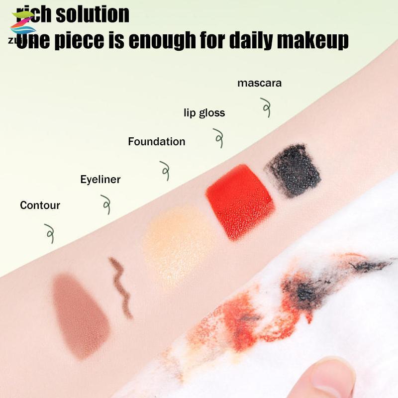 ZLinKJ Avocado Extract Makeup Remover Wipes ทําความสะอาดล้ําลึก Moisturizing Soft Facial Wipes สะดวก