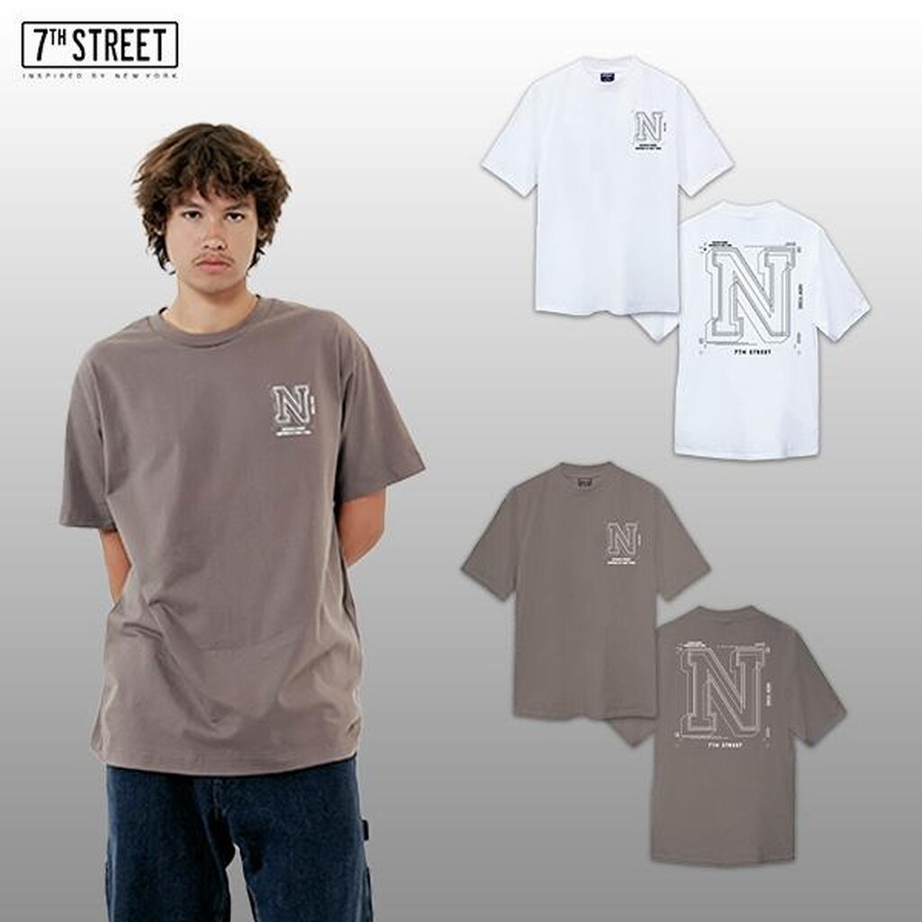 เสื้อโอเวอร์ไซส์ 7th Street ผ้า cotton100% ระบายความร้อนดีมาก ผ้าหนาอยู่ทรง แพทเทิร์นสไตล์ยุค90‘s ทร