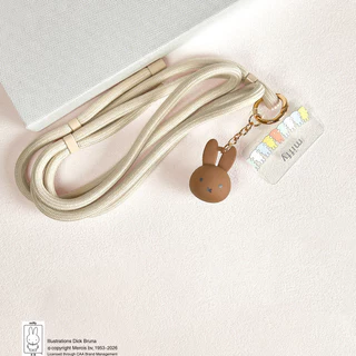 ของแท้ Miffy เชือกเส้นเล็กโทรศัพท์มือถือ Anti-Lost Handy เครื่องมือสายคล้องCrossbodyสายคล้องโทรศัพท์มือถือCrossbodyปรับน่ารักวันเกิดสาวของขวัญพวงกุญแจรถ