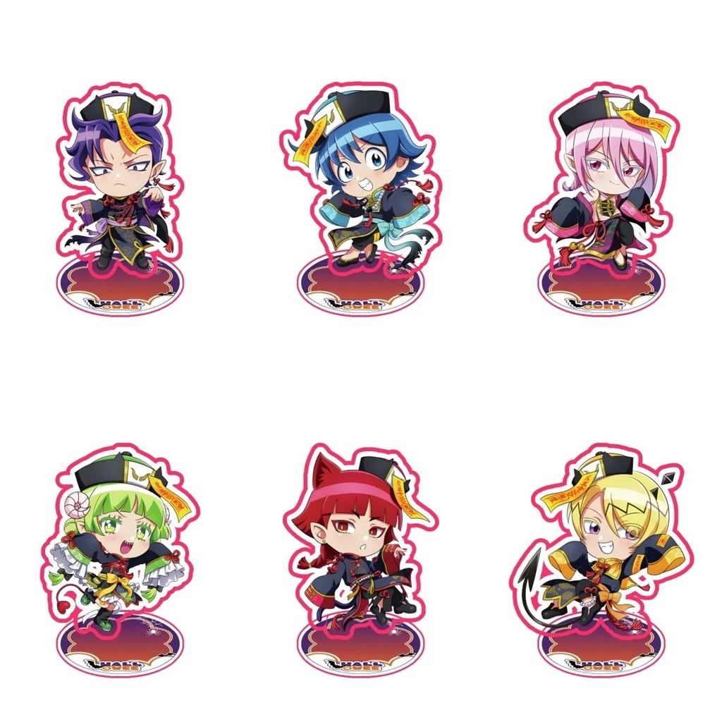 Standee Anime School Entrance Iruma-kun พวงกุญแจ Mica ตกแต่ง 10 ซม. Chibi Iruma Asmodeus Clara ของขว