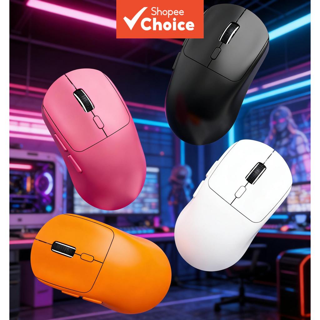เมาส์เกมมิ่งไร้สายเงียบ พร้อมบลูทูธและ 2.4GHz – ออกแบบตามหลักสรีรศาสตร์ ชาร์จซ้ําได้ แบตเตอรี่ใช้งานได้ยาวนาน รองรับหลายระบบปฏิบัติการ ทั้งทํางานและเล่นเกม