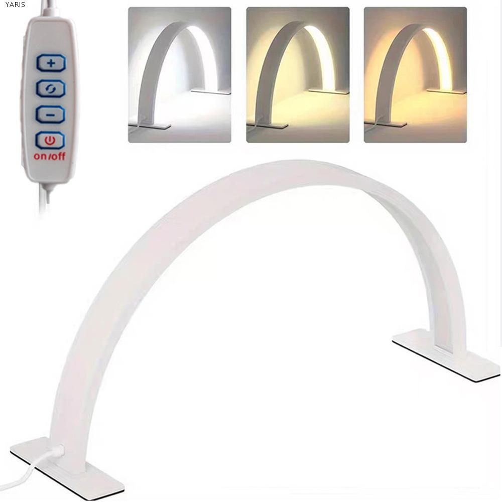 ไฟเล็บ YARIS Half Moon, 3 Light Color Eye Protect U-shaped Nail Lamp, Practical Dimmable Multi-funct