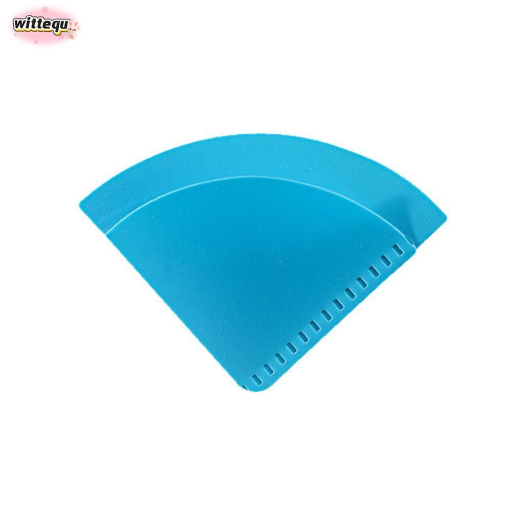 WITTETH ที่คั่นหนังสือ 6 ชิ้น, PP Anti-Curl Page Corner Protector, Simple Fan-Shaped Multi-Function 