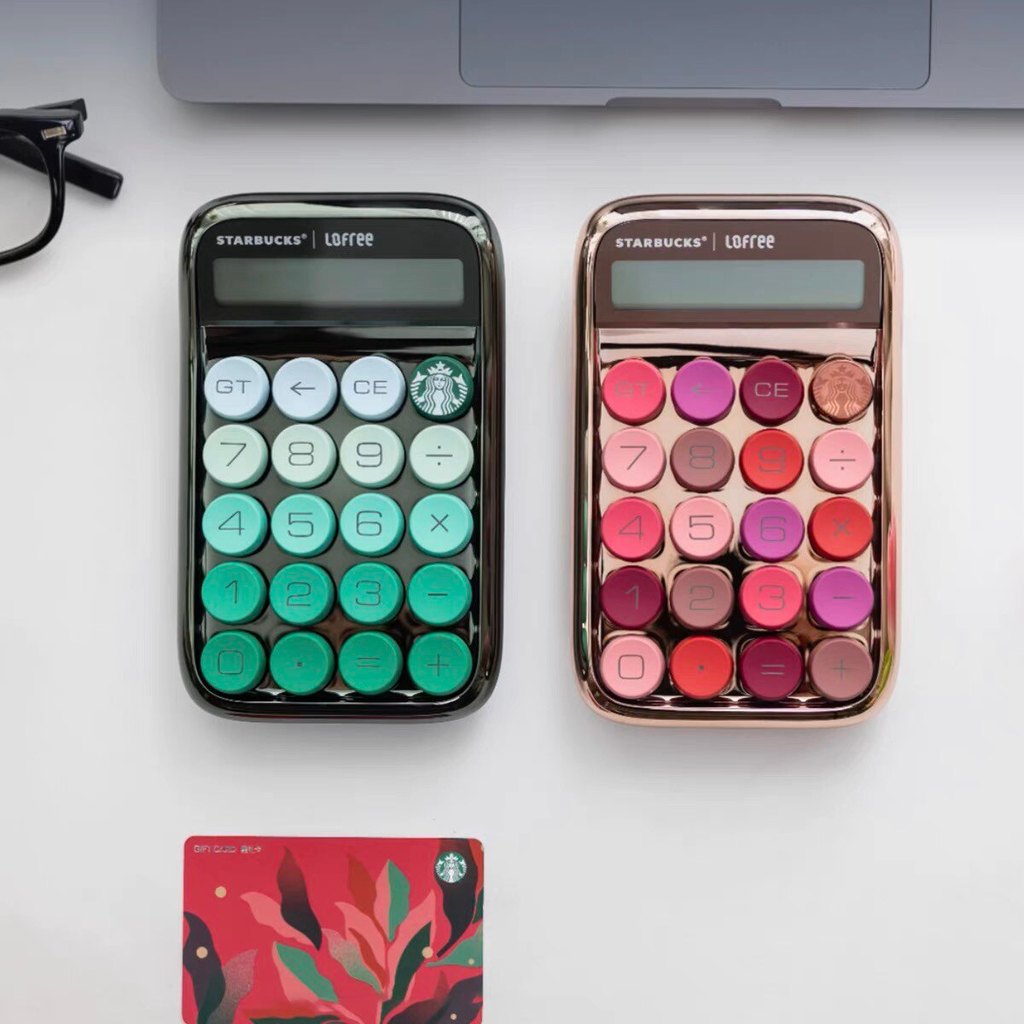 เครื่องคิดเลข Starbucks LOFREE LOFREE Cooperation Co-Branded Mechanical Keyboard การบัญชีแบบพกพาอุปก