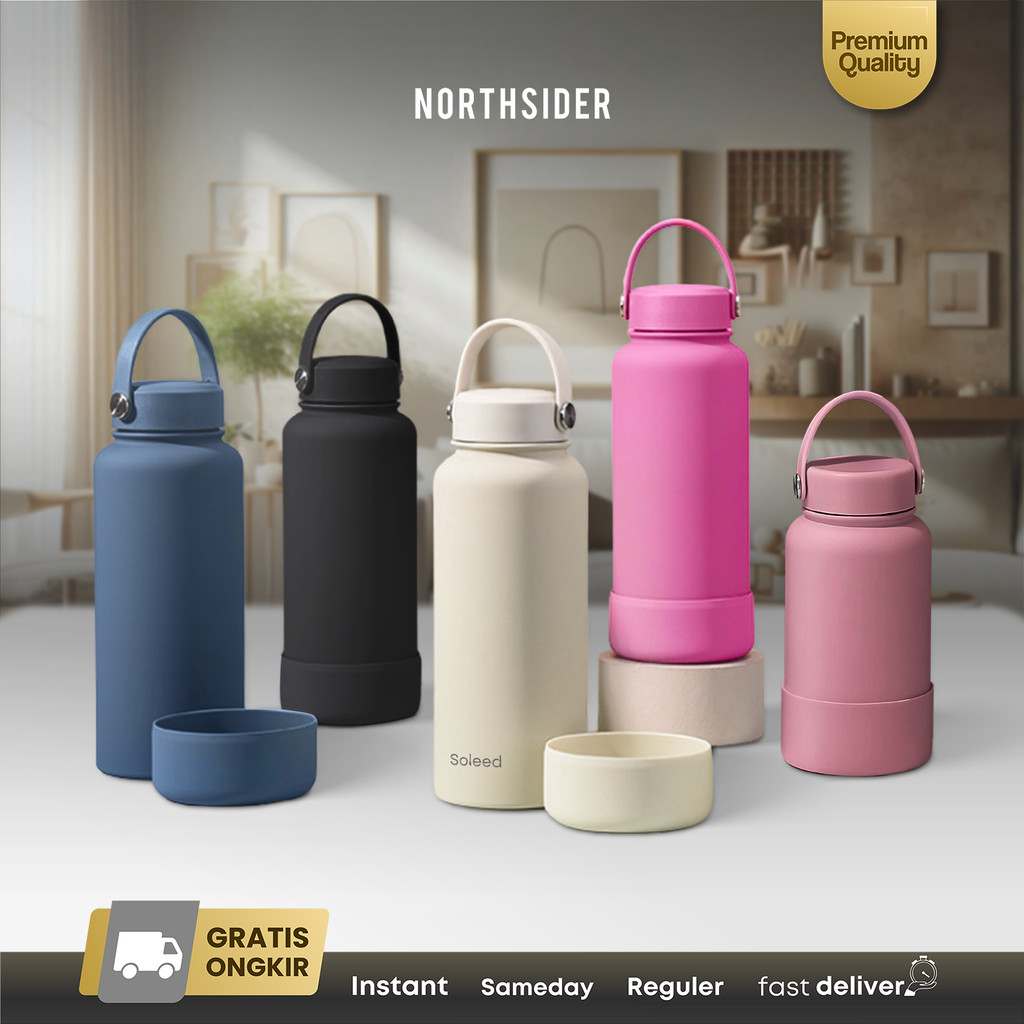 Ace Coffee Tumbler ขวดดื่มฉนวนผนังคู่พร้อมที่จับฐานซิลิโคน SX165