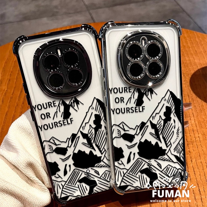 Cool Mountain Peak ชุบกรอบเคสโทรศัพท์สําหรับ Vivo Y11 Y7S Y3 Y3S Y05 Y04 Y04S Y03 Y02S Y02 Y02A Y02T