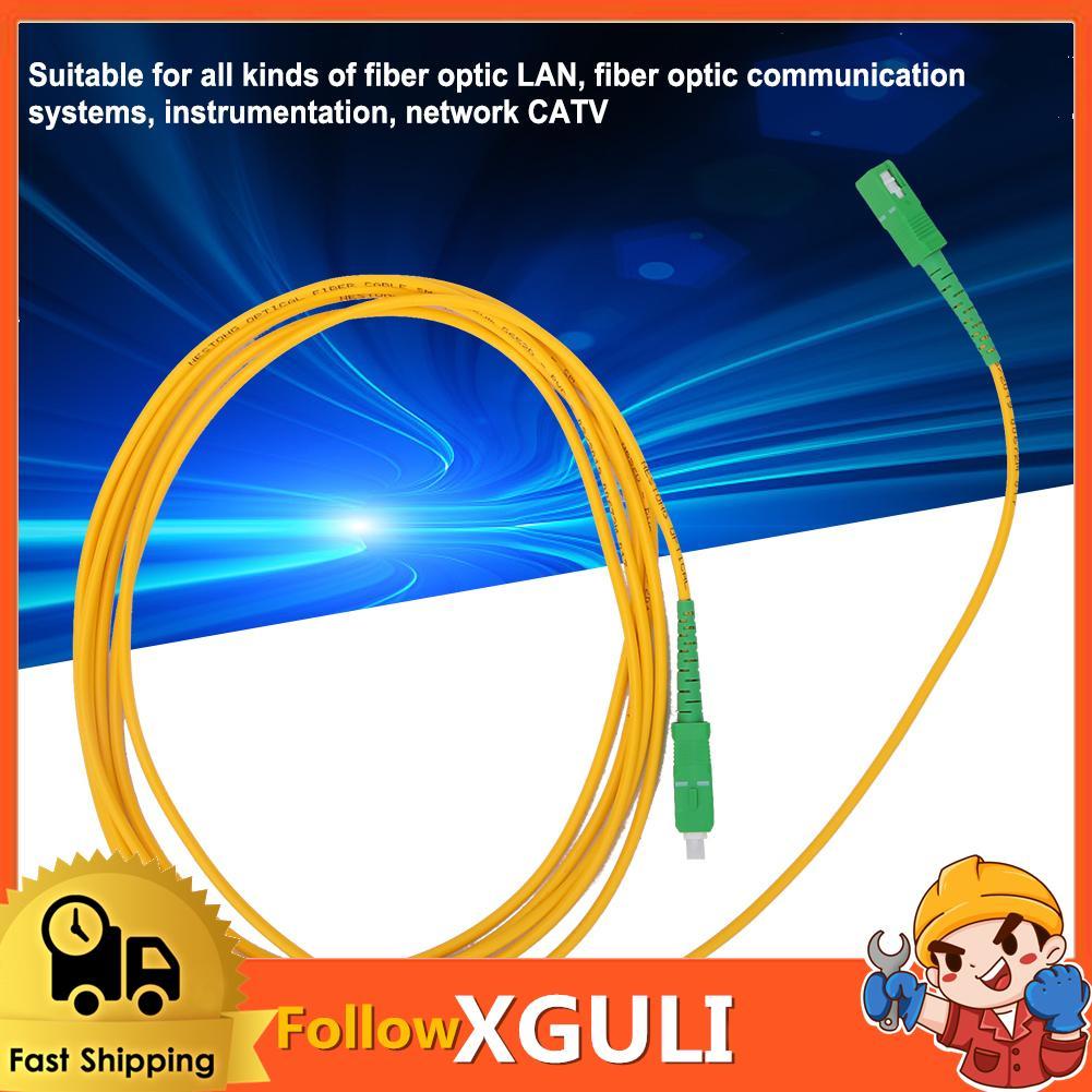 Xguli Xguli FTVOGUE 2 ชิ้นสายแพทช์ไฟเบอร์ออปติกโหมดเดี่ยว & Core SC/-SC/-SM-G652D