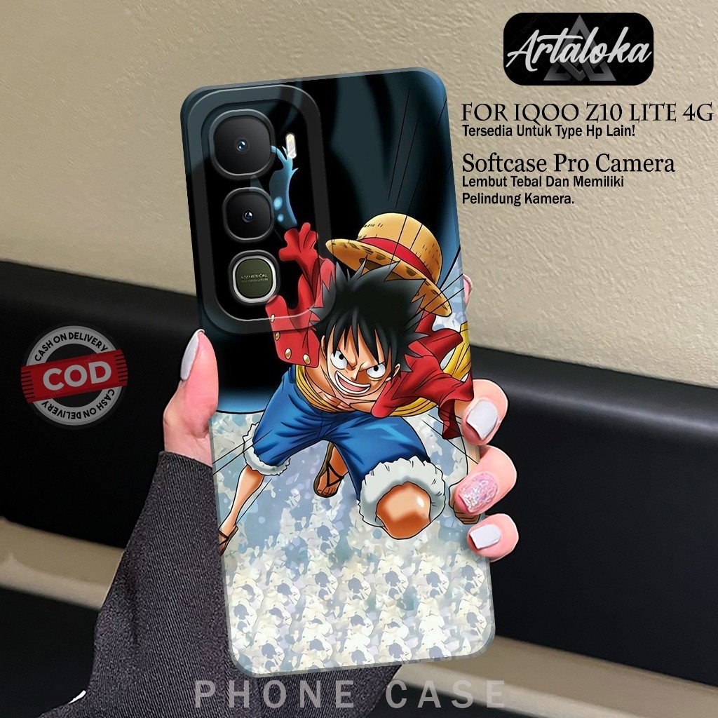 Softcase Hp IQOO Z10 LITE 4Gแฟชั่นกรณีอะนิเมะKesing IQOO Z10 LITE 4GซิลิโคนTPU Proกล้องIQOO Z10 LITE