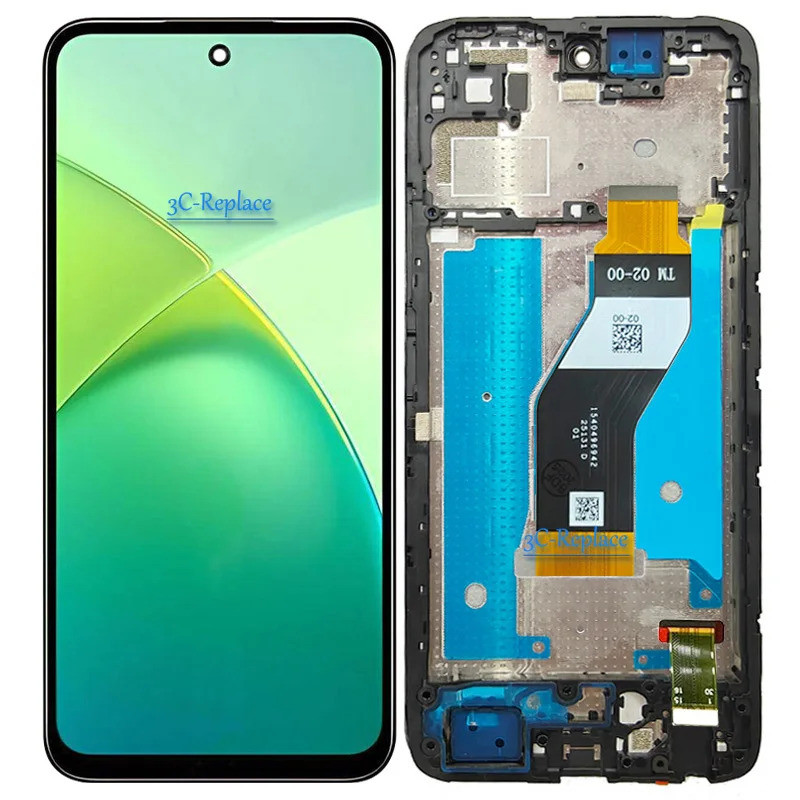 สีดํา 6.67 นิ้วสําหรับ Infinix Smart 10 NFC X6725 X6725D สมาร์ท 10T X6725C จอแสดงผล LCD Touch Screen