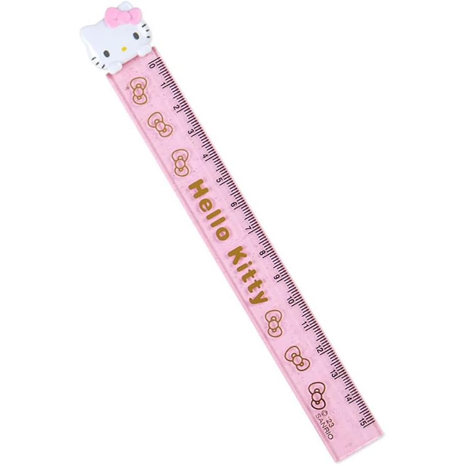 SANRIO Hello Kitty Ruler 15cm - Cute Character Learning Tool for Kids
