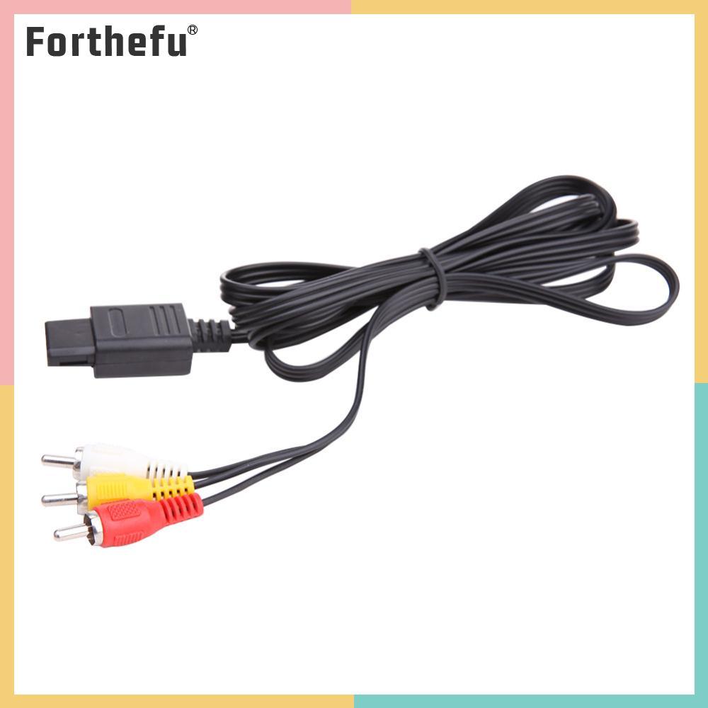 1.8M สาย AV สายวิดีโอสาย AV ถึง RCA AV Audio Video Cable AV Audio สายคอมโพสิตสําหรับ Nintendo 64 N64