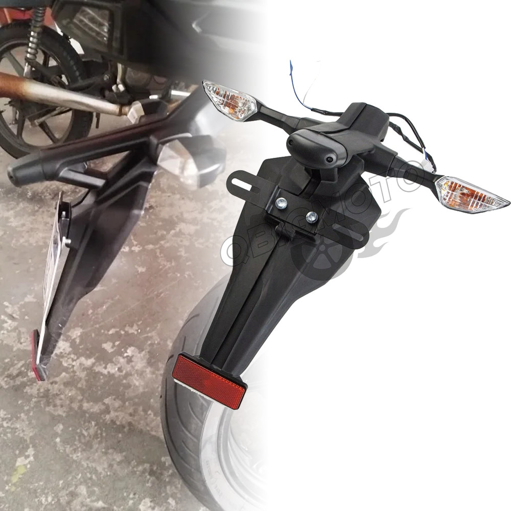 รถจักรยานยนต์ด้านหลัง Fender Mudguard วงเล็บใบอนุญาต wtyh ไฟเลี้ยวสําหรับ Kawasaki Z1000 SX Ninja 1000 ZX1000 ZX 1000 2014-2016