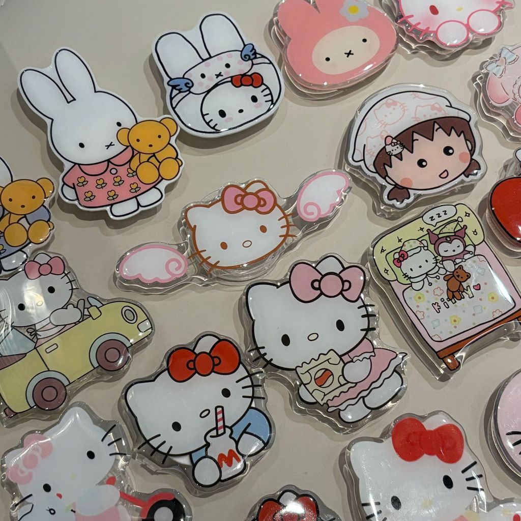 น่ารัก Kitty Miffy โทรศัพท์ Griptok Bracket สําหรับ IPhone Universal อุปกรณ์เสริม Ins วางที่วางโทรศัพท์