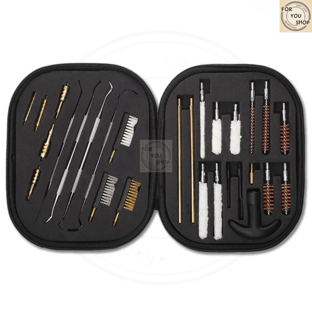 ชุดแส้ล้างปืน Gun Cleaning Kit สแตนเลส ทำความสะอาดลำกล้อง