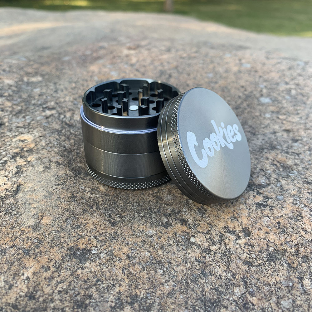 ที่บดสมุนไพร เครื่องบดสมุนไพร Cookies Grinder 50mm เครื่องบดสมุนไพรโลหะผสมสังกะสี