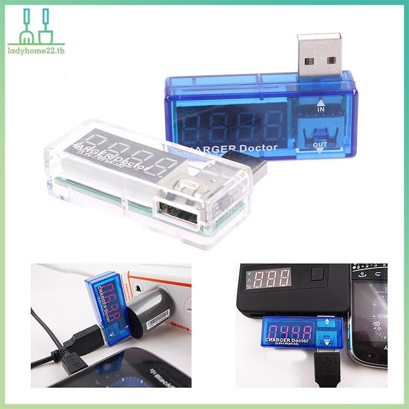 DOULLADY USB Mobile Power ชาร์จแรงดันไฟฟ้าปัจจุบัน Tester Meter Mini USB Charger Tester TH