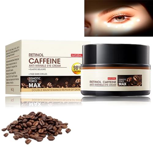 Retinol Caffeine Eye Cream, New Retinol Caffeine Anti-Wrinkle Stay-Up Late Eye Cream, Hydrating Reti