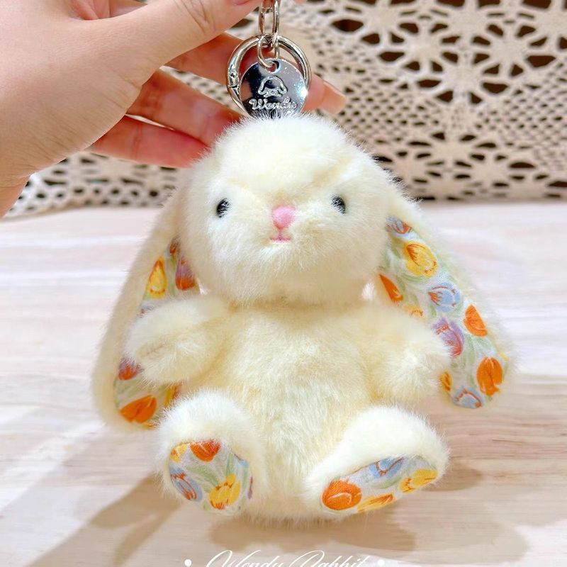 น้ำหอมต้นฉบับดอกไม้และกระต่าย Wendy กับตุ๊กตา.rabbit.keychain น่ารักสำหรับเป็นรถเข้าหรือกระเป๋า char