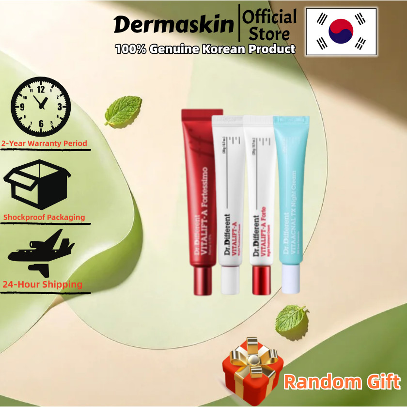 [Dr.Different] VITALIFT-A Cream 20g/VITALIFT-A Fortessimo 30g/VITAACNAL Night Cream 20g/VITALIFT-A Forte Night Treatment Cream 20g